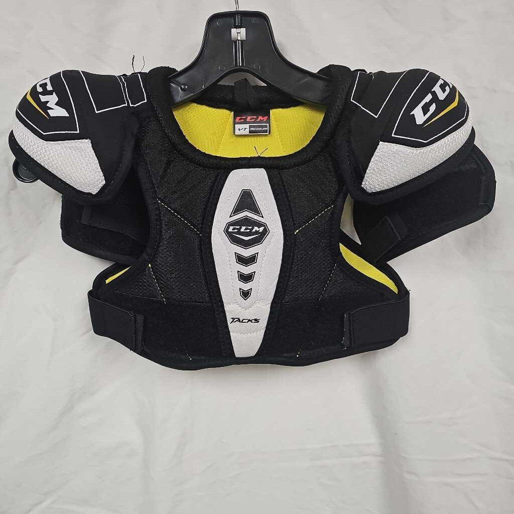 CCM Tacks Youth Hockey Shoulder Pads, Size Youth Medium