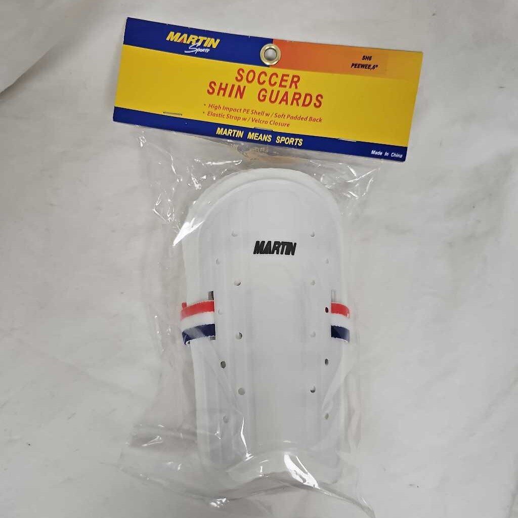Martin Sports Soccer Shin Guards, Size Pee Wee