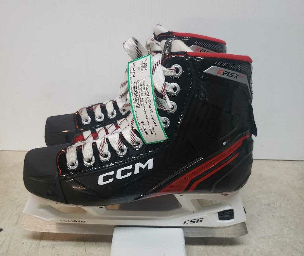 CCM EFLEX 6.5 Hockey Goalie Skates, Size 6
