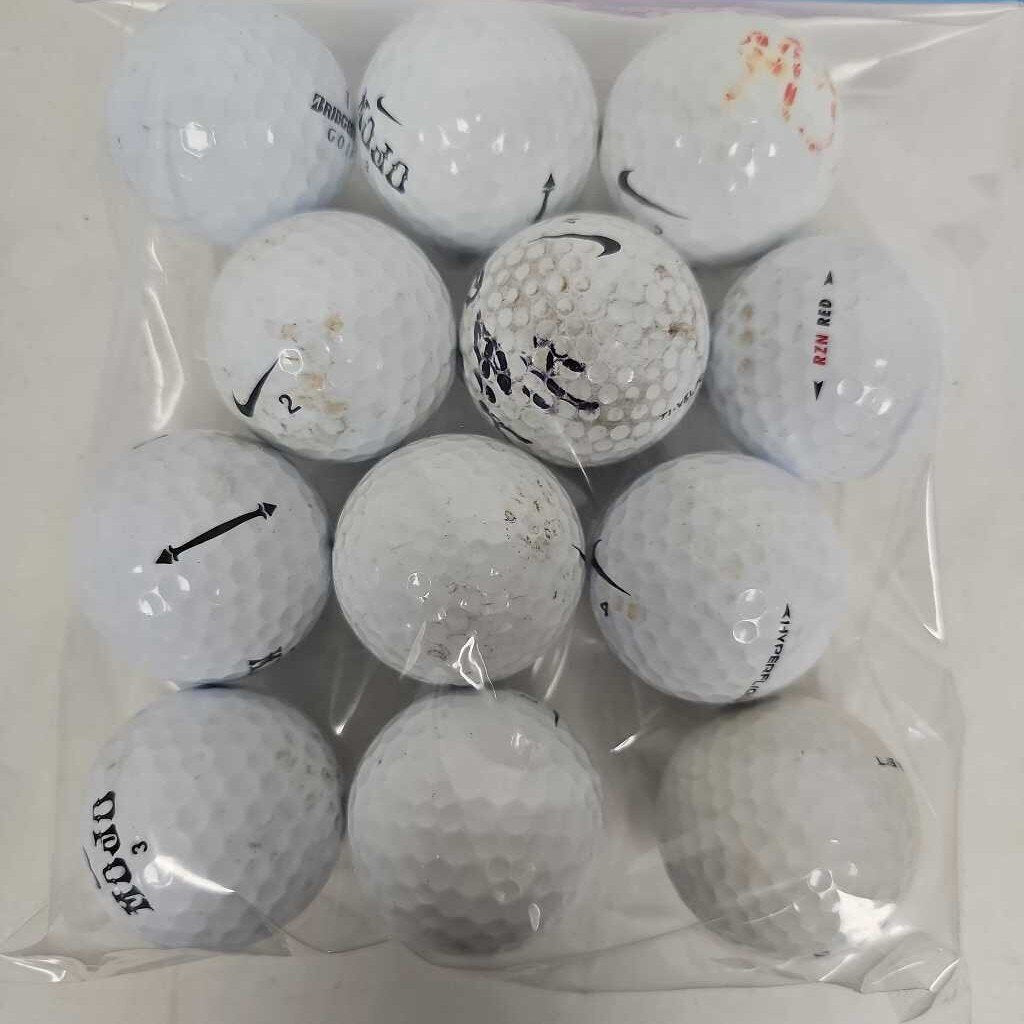 Varied Brands Mixed Bag of Golf Balls- 12 pack