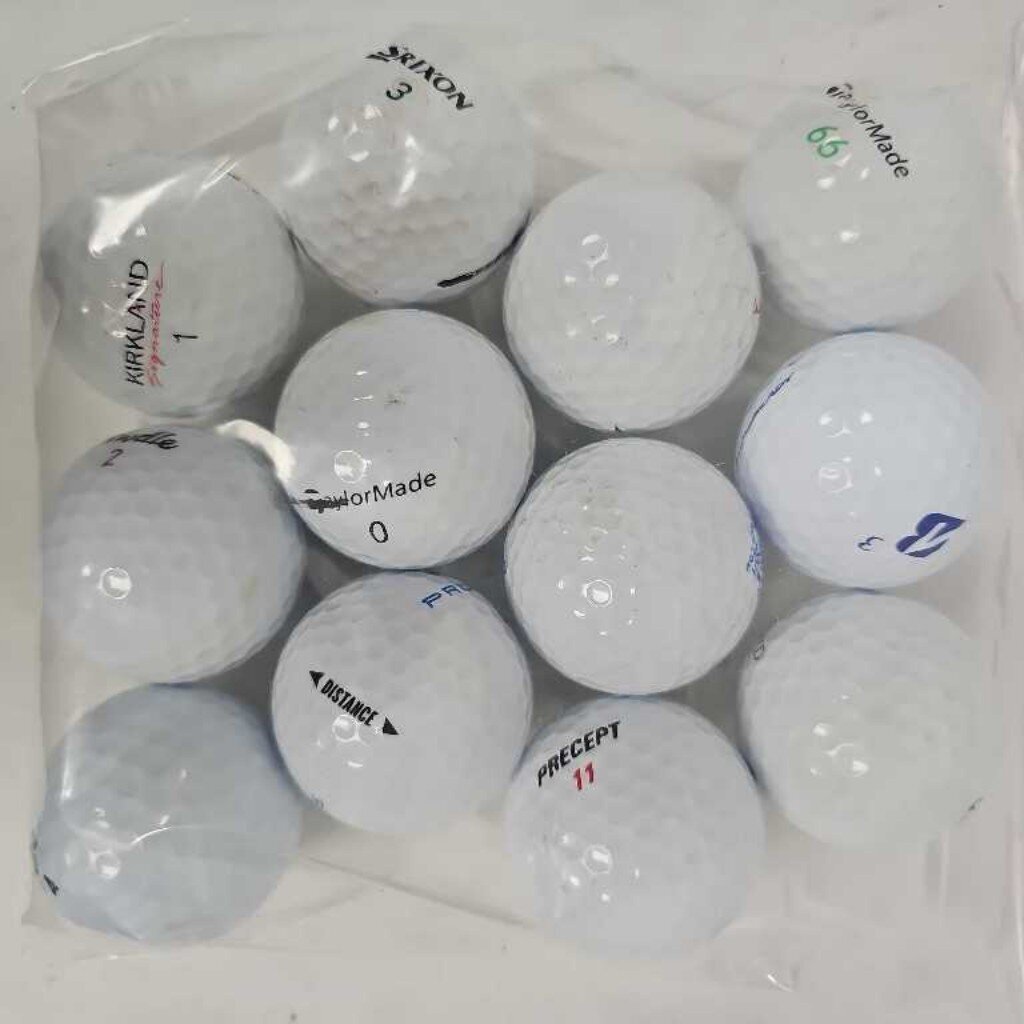 Mixed Bag of Golf Balls, 12 pack