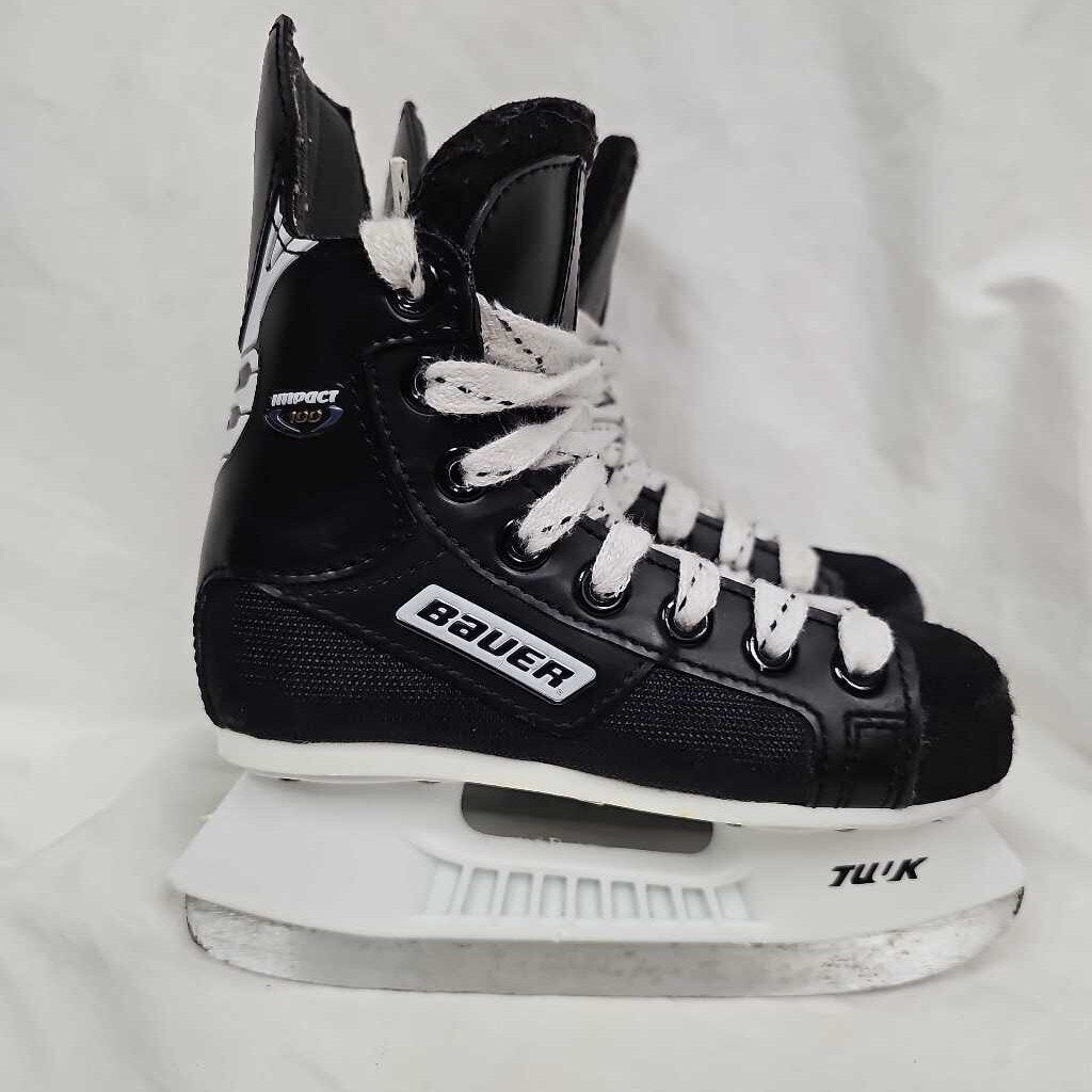 Bauer Impact 100 Youth Hockey Skates, Size Y10
