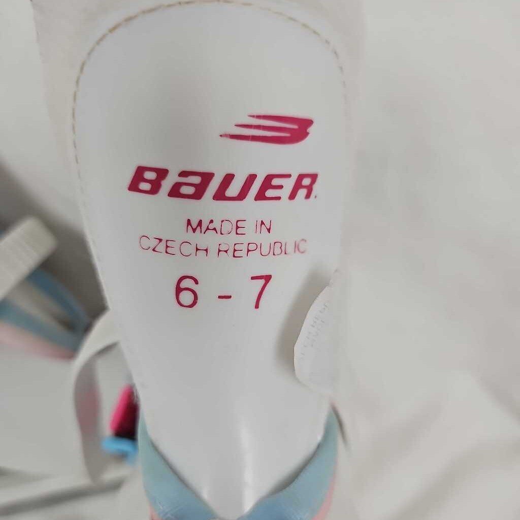 Bauer Lil Angel Youth Ice Skates, Size Y6/7
