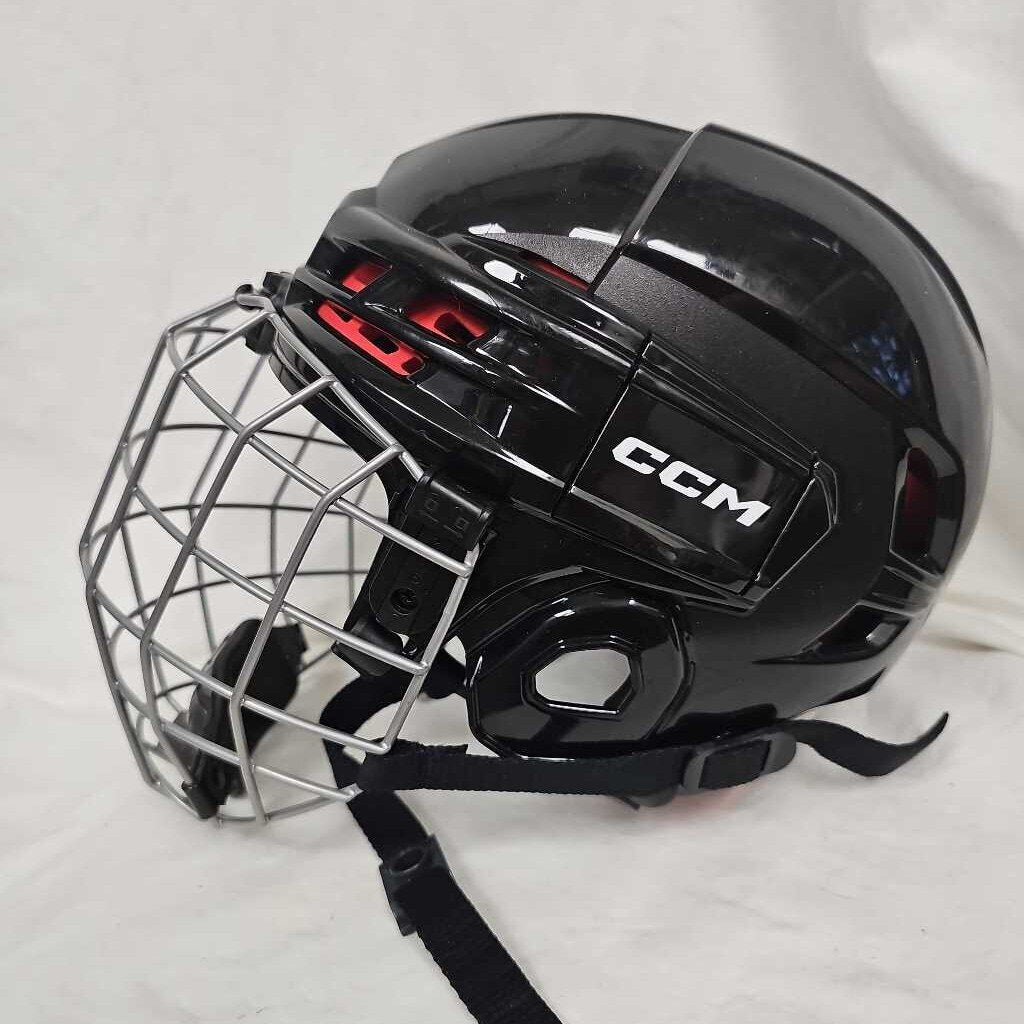 CCM Tacks 70 Hockey Helmet Combo, Junior