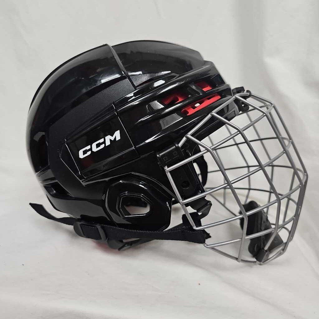 CCM Tacks 70 Hockey Helmet Combo, Junior