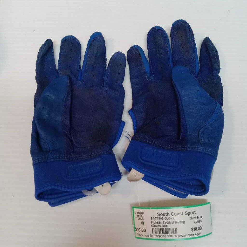 Franklin Baseball Batting Gloves, Adult Medium