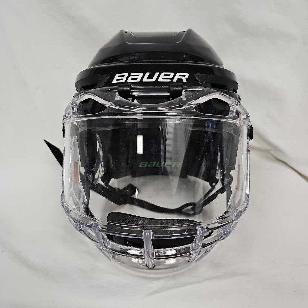 Bauer Re-Akt 85 Hockey Helmet with Bauer Concept 3 Face Shield, Size Small