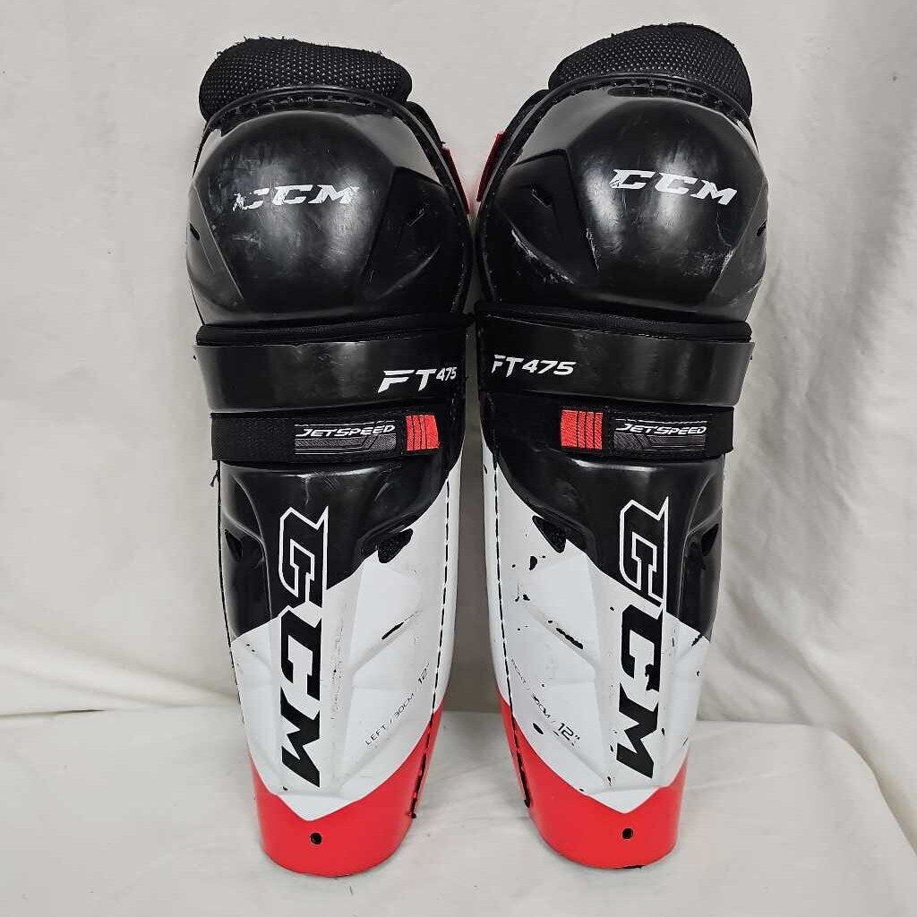 CCM Jetspeed FT475 Hockey Shin Guards, 12"