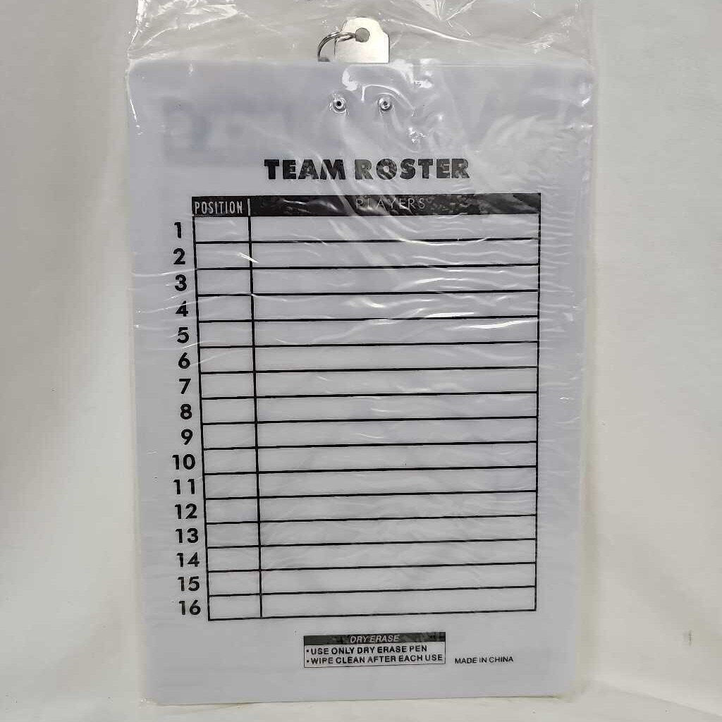Baseball/Softball Coaches Dry Erase Clipboard