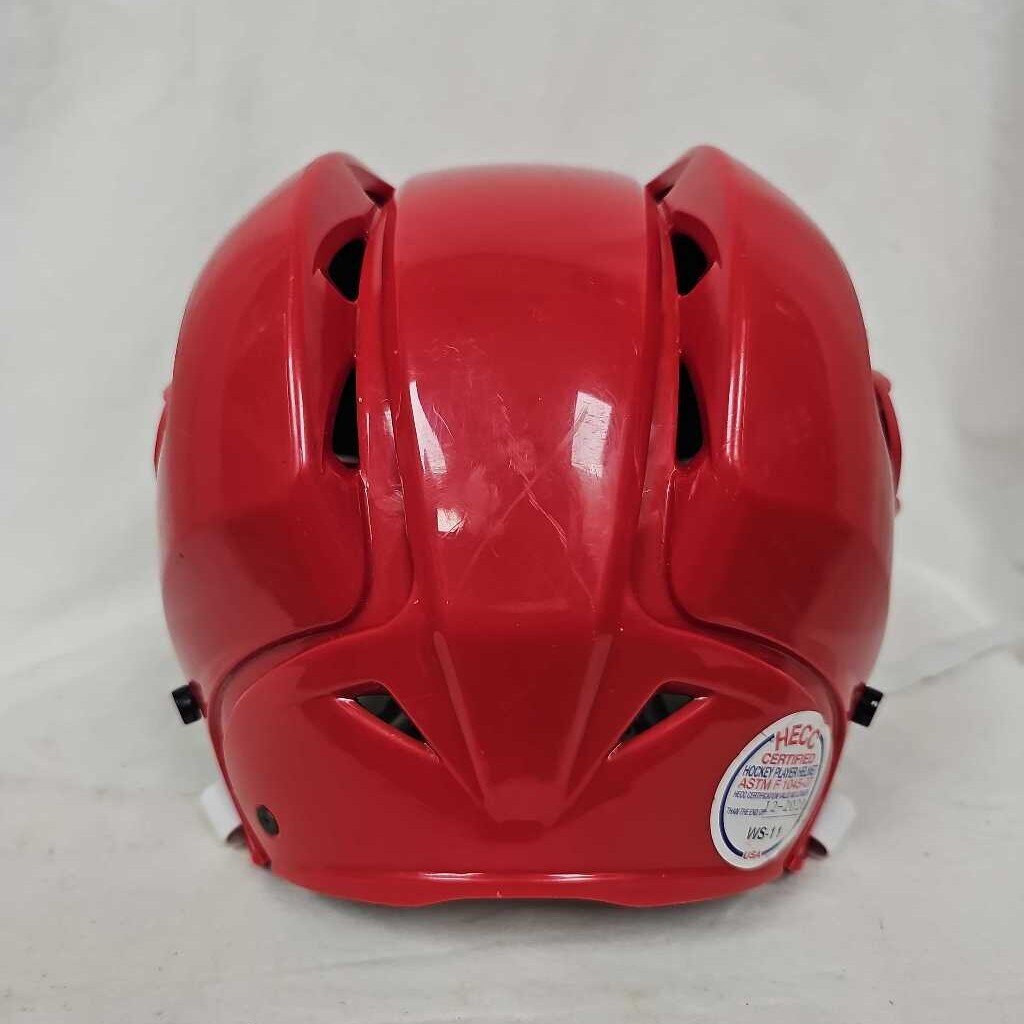 Warrior Krown LTE Hockey Helmet, Red, Small