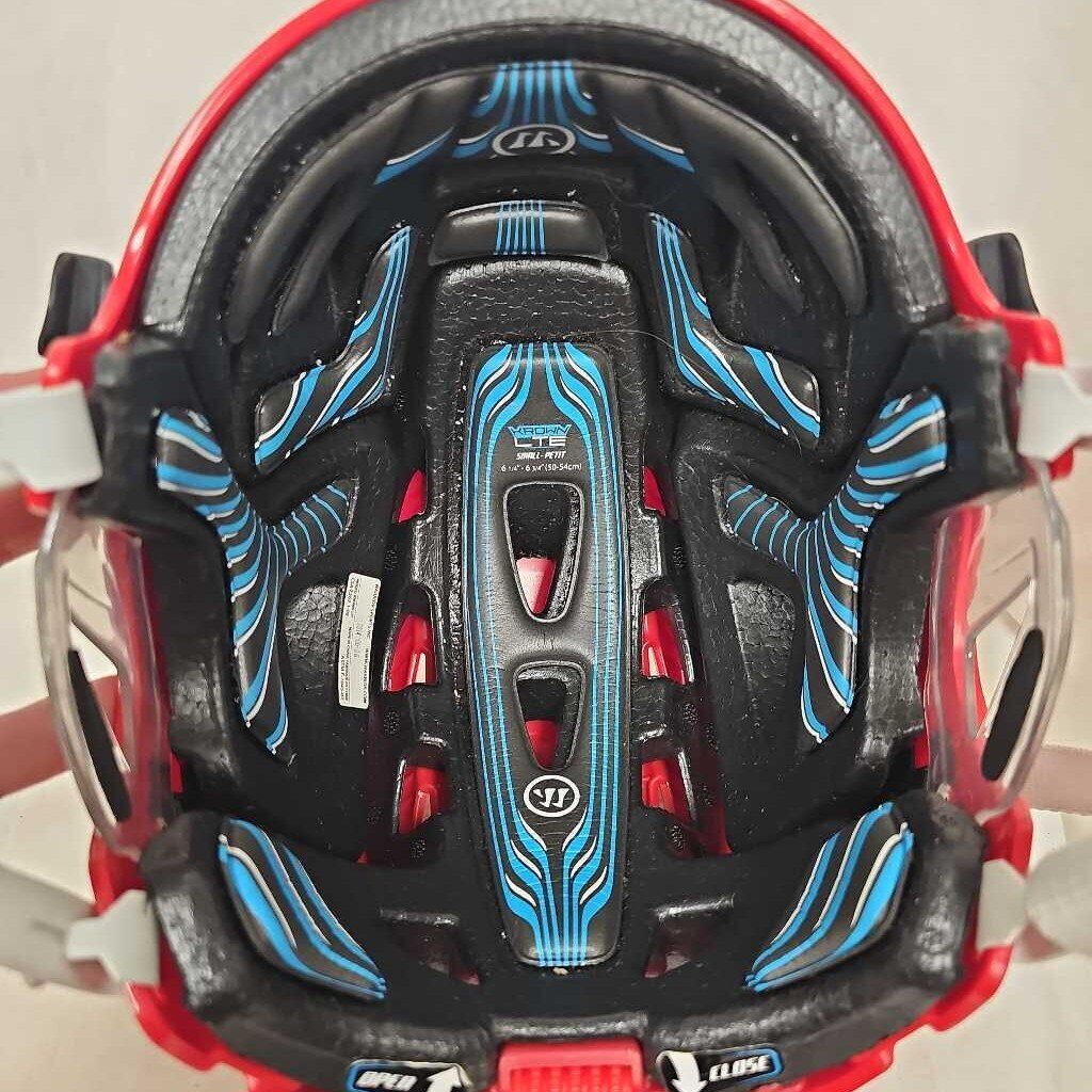 Warrior Krown LTE Hockey Helmet, Red, Small