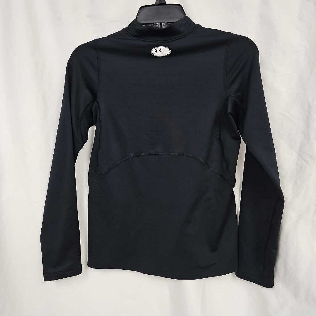 Under Armour Coldgear Mock Long Sleeve Shirt, Boy's Large