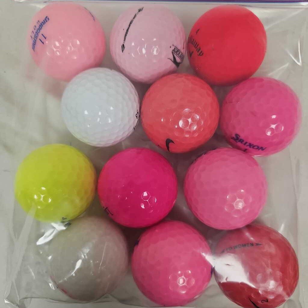 Mixed Bag of Women's Golf Balls - 1 Dozen
