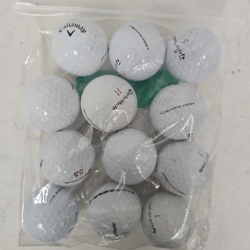 Mixed Bag of Golf Balls, 1 Dozen