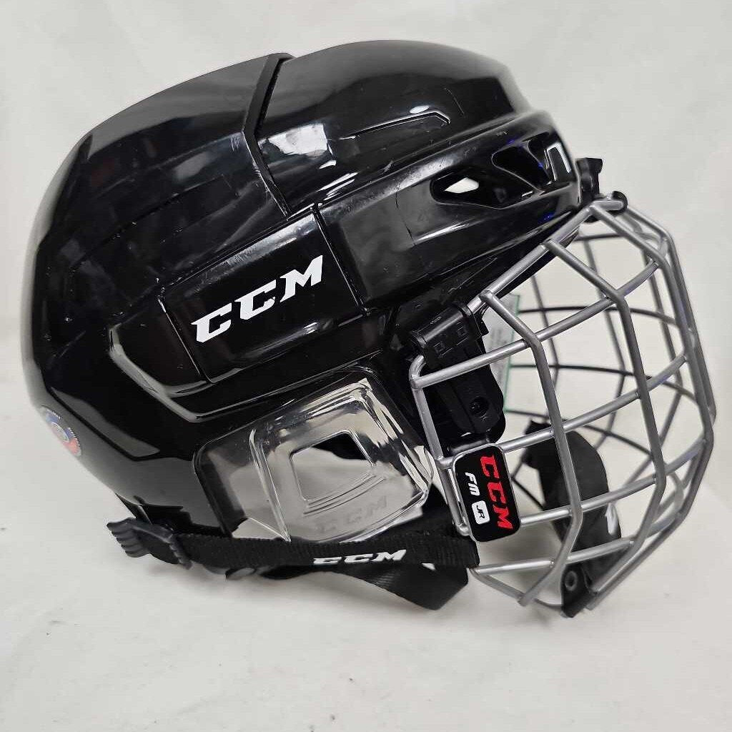 CCM FL3DS Hockey Helmet Combo - Junior - Black