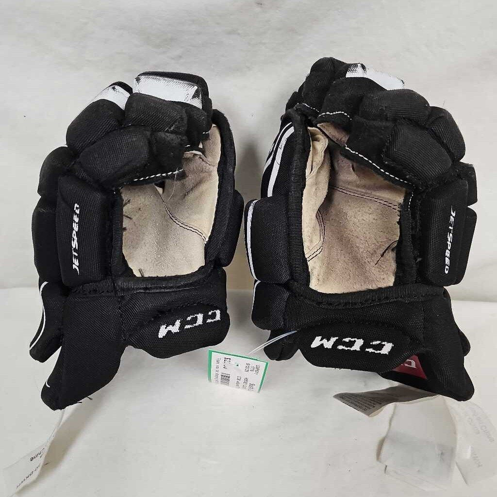 CCM Jetspeed FT350 Youth Hockey Gloves - 10" - Black