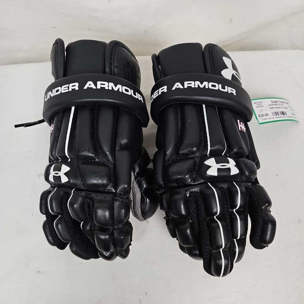 Under Armour 2T2 Men's Lacrosse Gloves - Small - Black