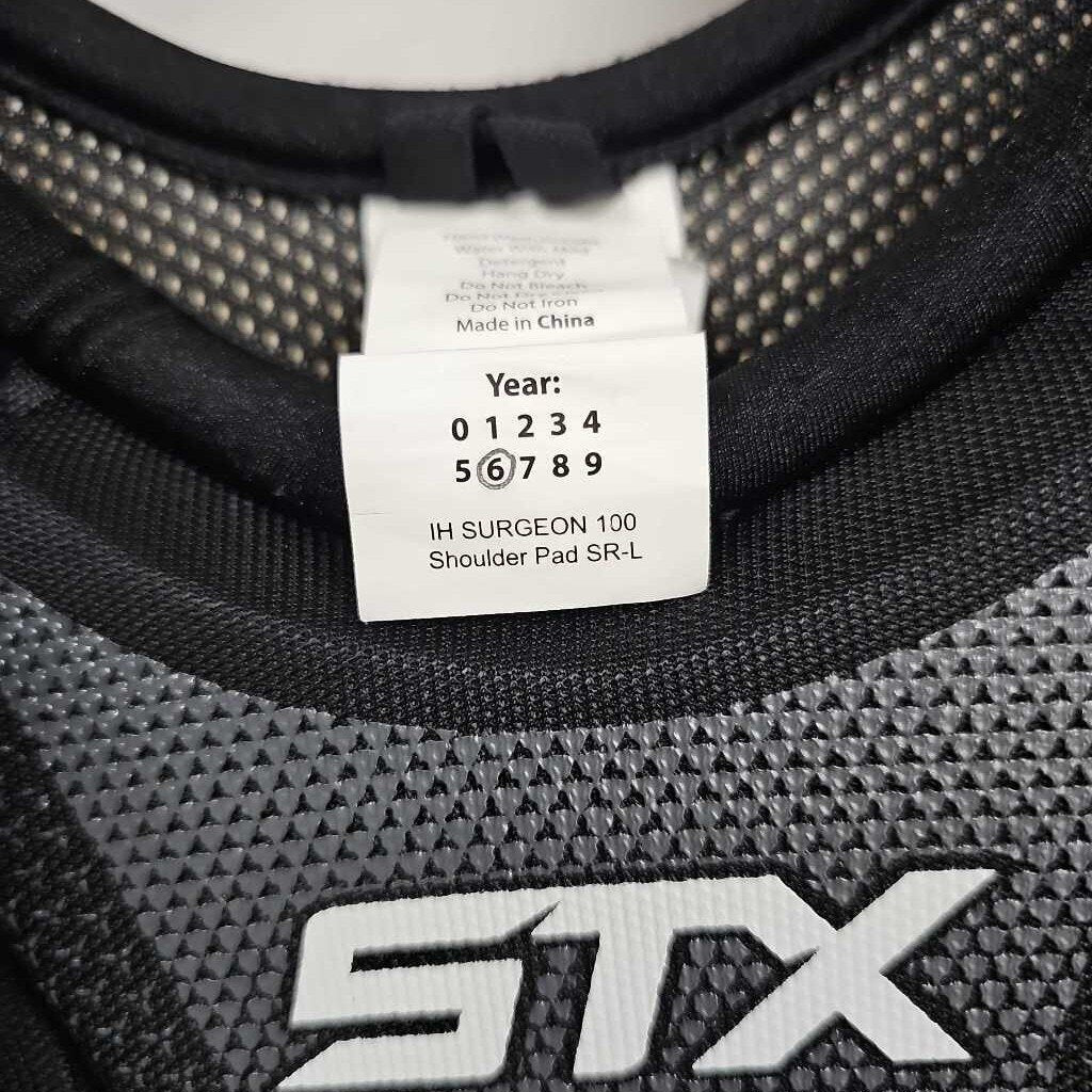 STX Surgeon 100 Senior Hockey Shoulder Pads, Size Large