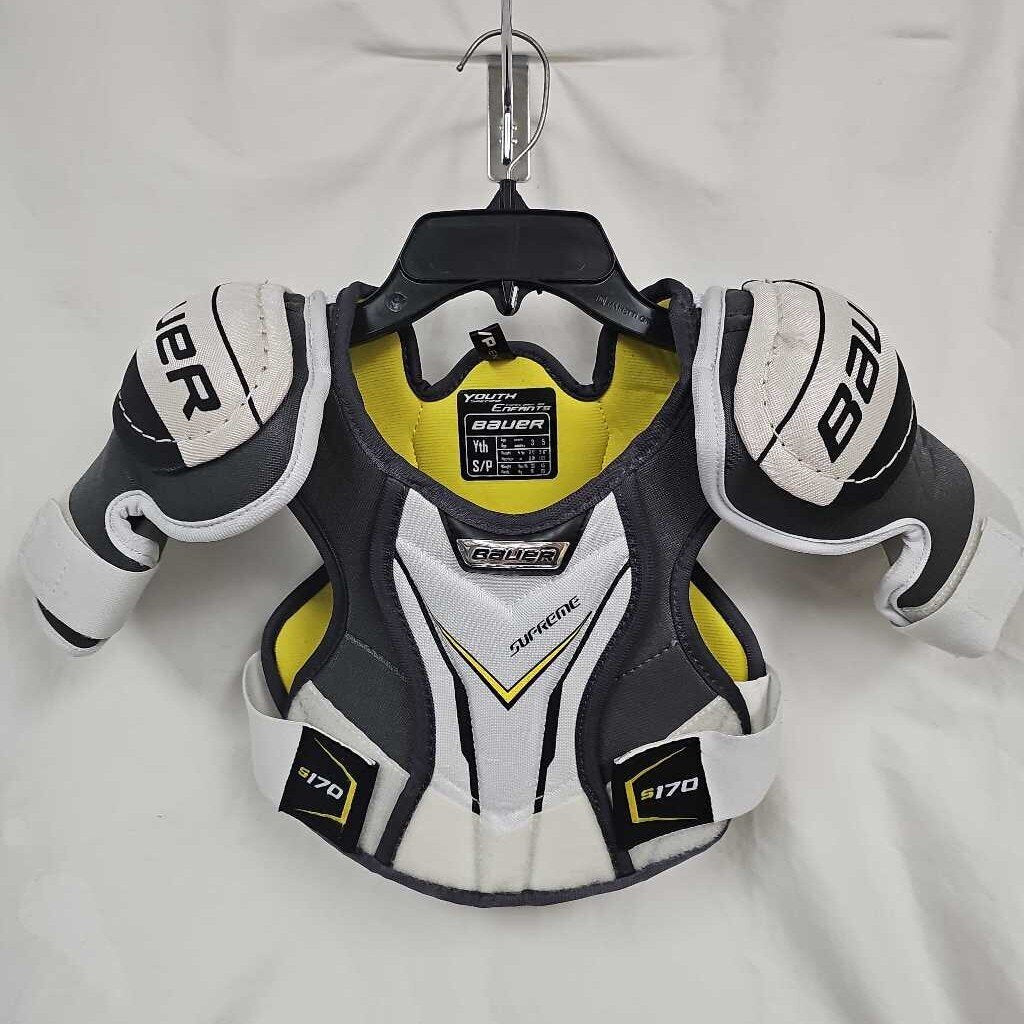 Bauer Supreme S170 Youth Hockey Shoulder Pads, Size Small