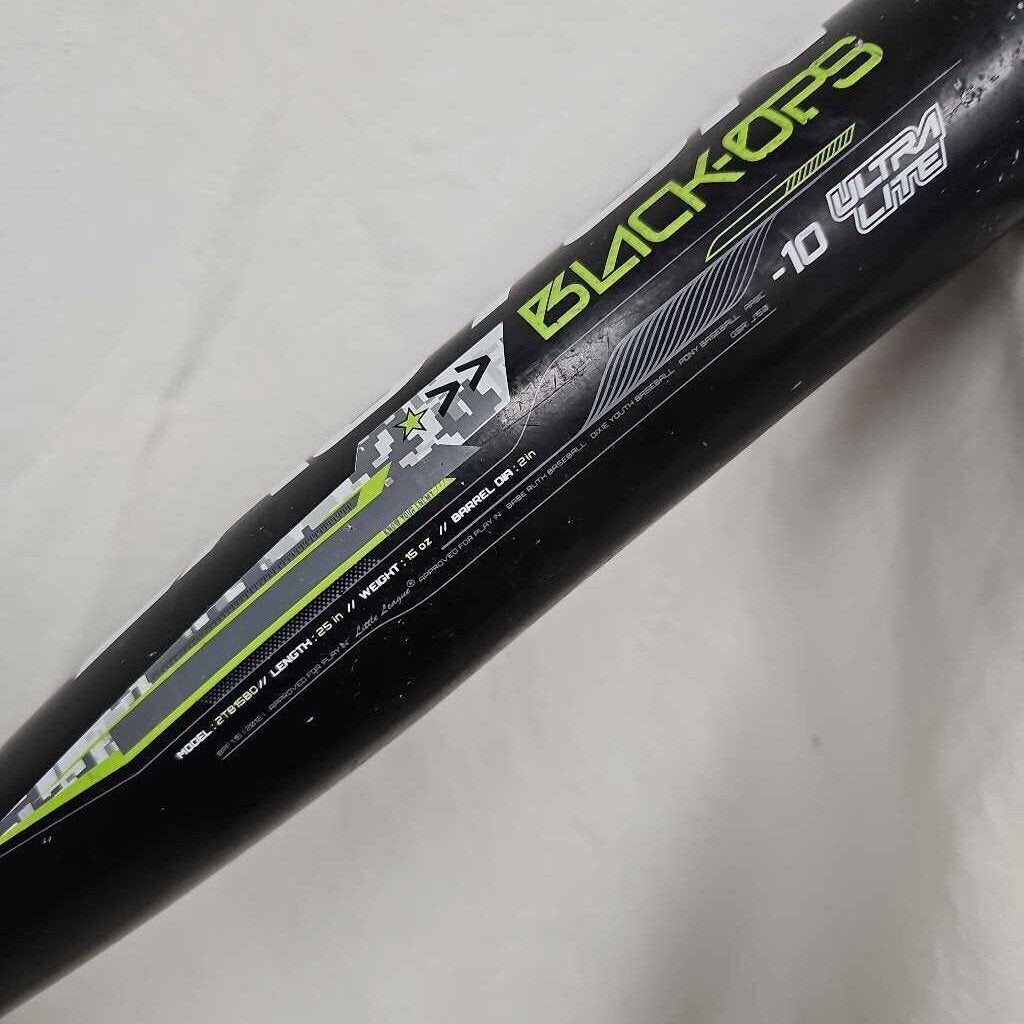 Easton Black Ops (-10) Tee Ball Bat, 25/15