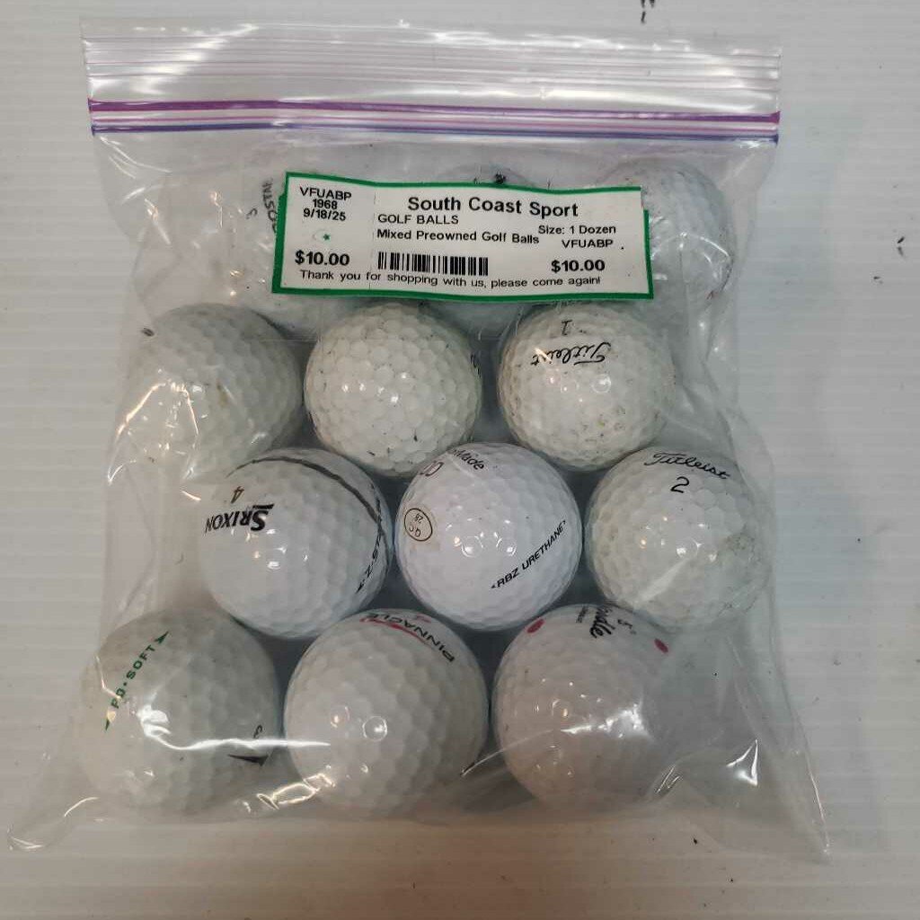 Mixed Preowned Golf Balls