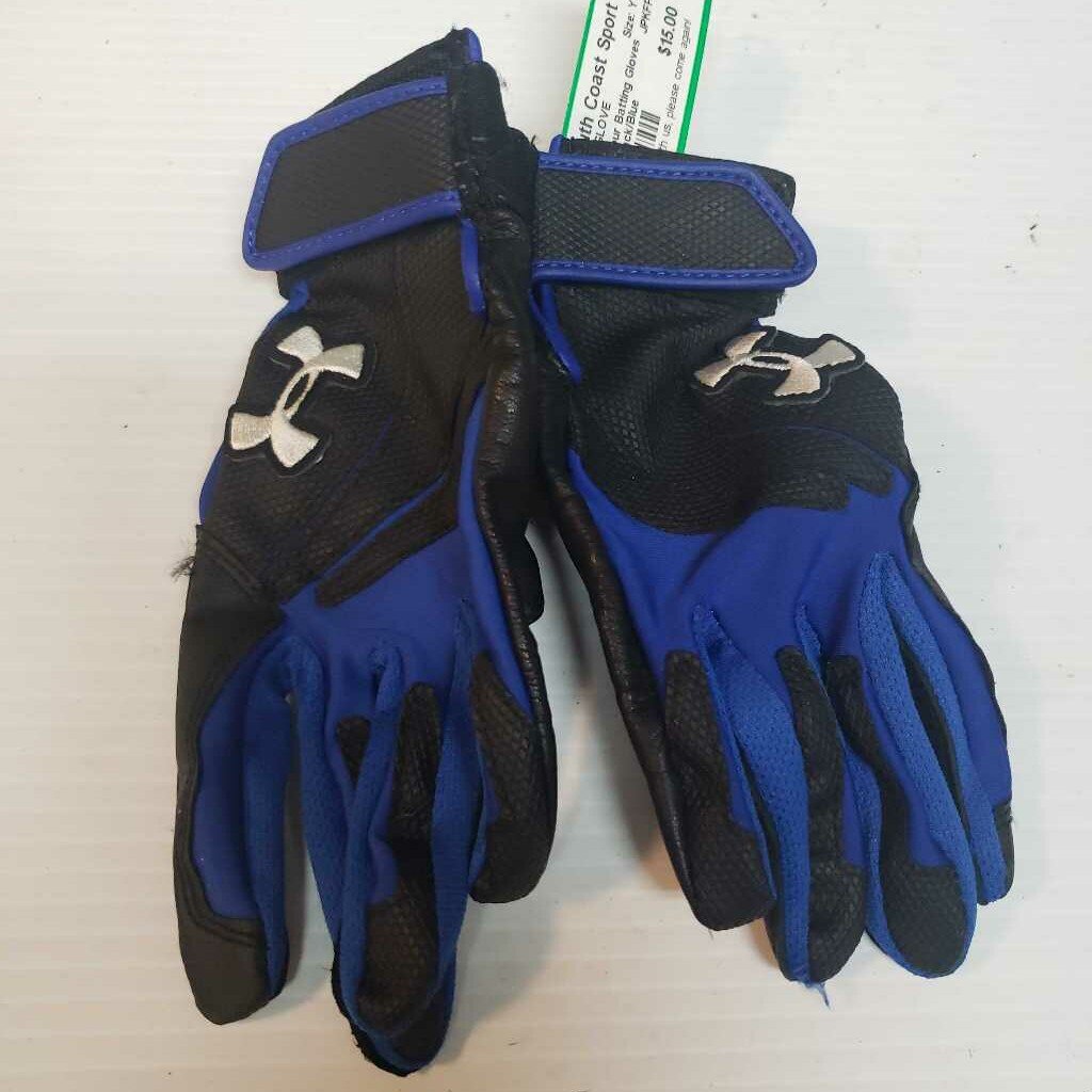 Under Armour Batting Gloves, Youth Large