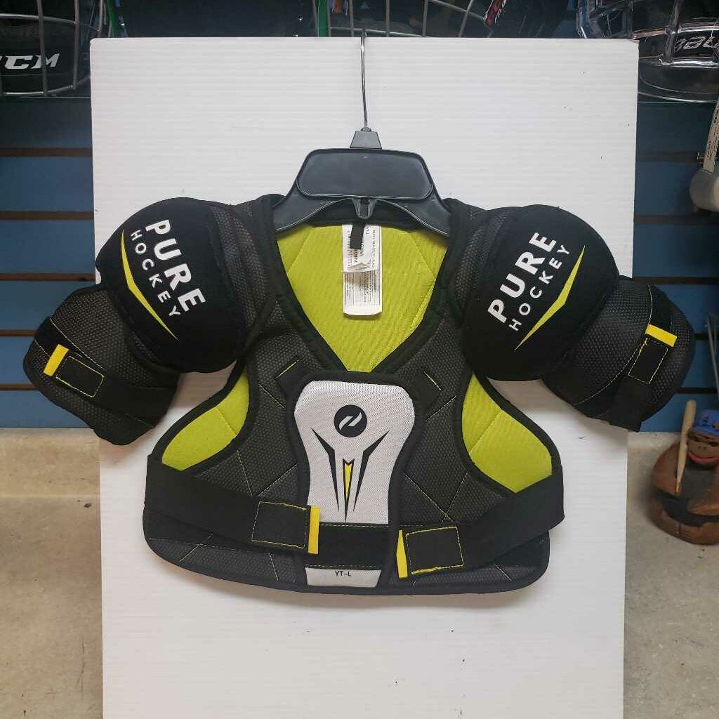 Pure Hockey Brand Hockey Shoulder Pads, Youth Large