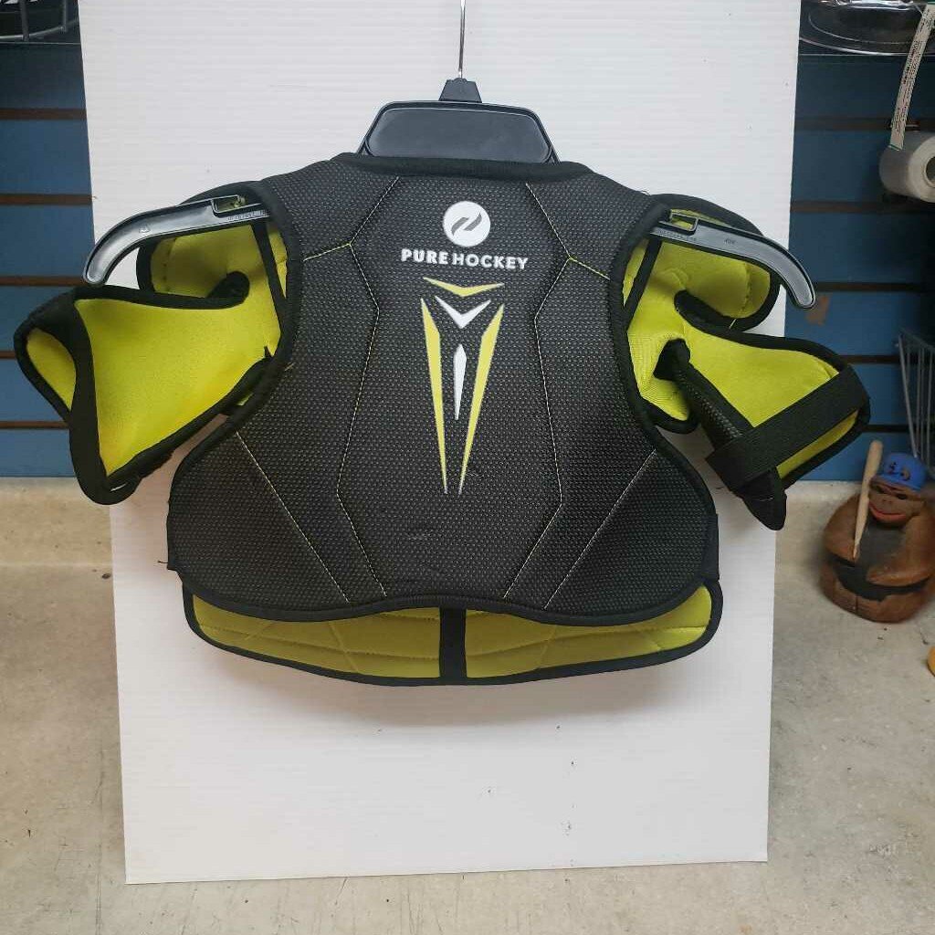 Pure Hockey Brand Hockey Shoulder Pads, Youth Large
