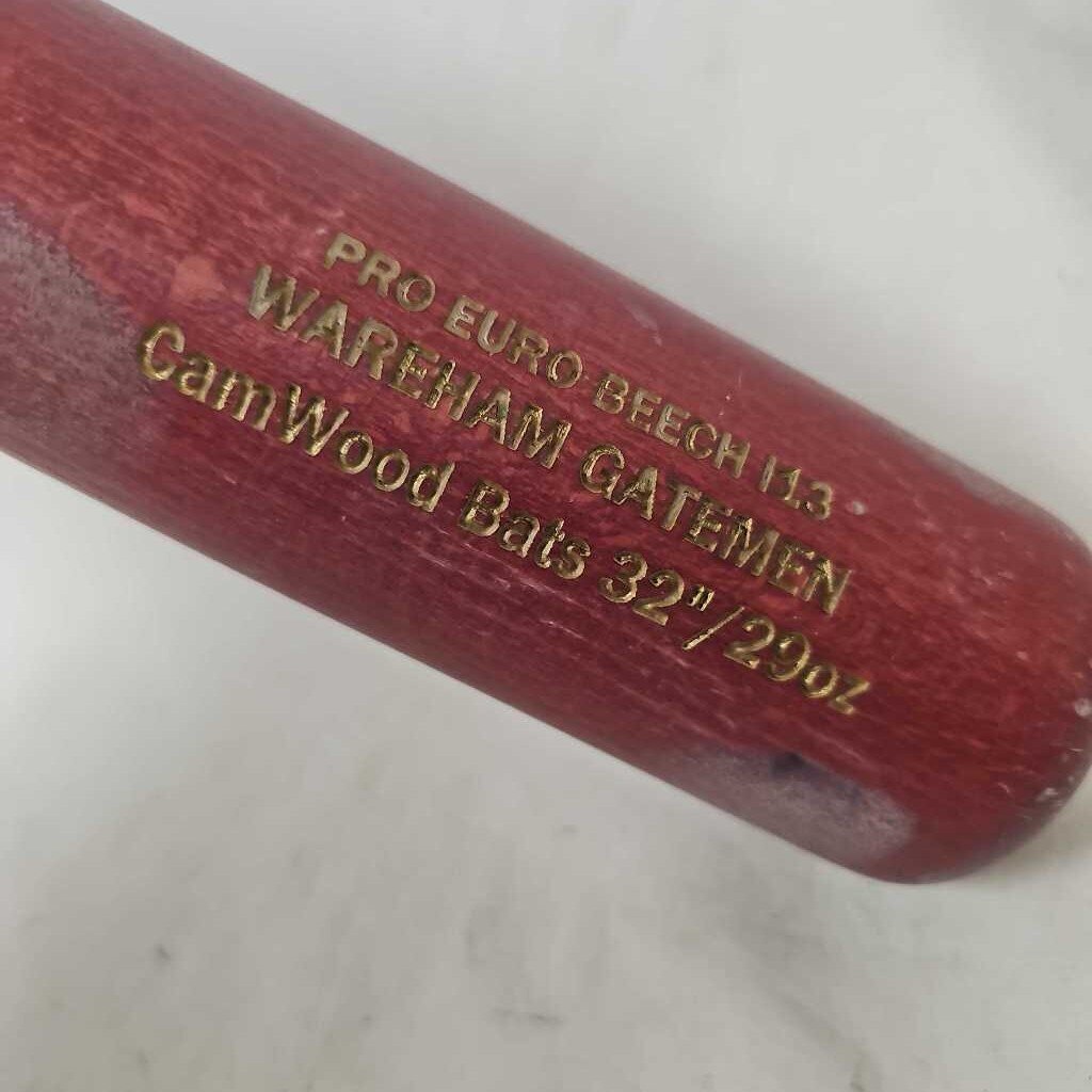 Cam Wood Pro Euro Beech Wareham Gateman Baseball Bat, 32"/29oz
