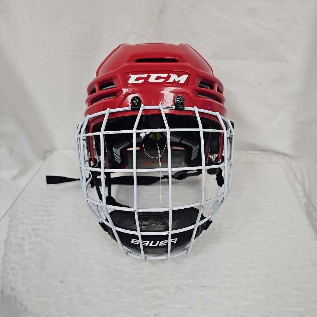 CCM Tacks 910 Hockey Helmet Combo, Size Large