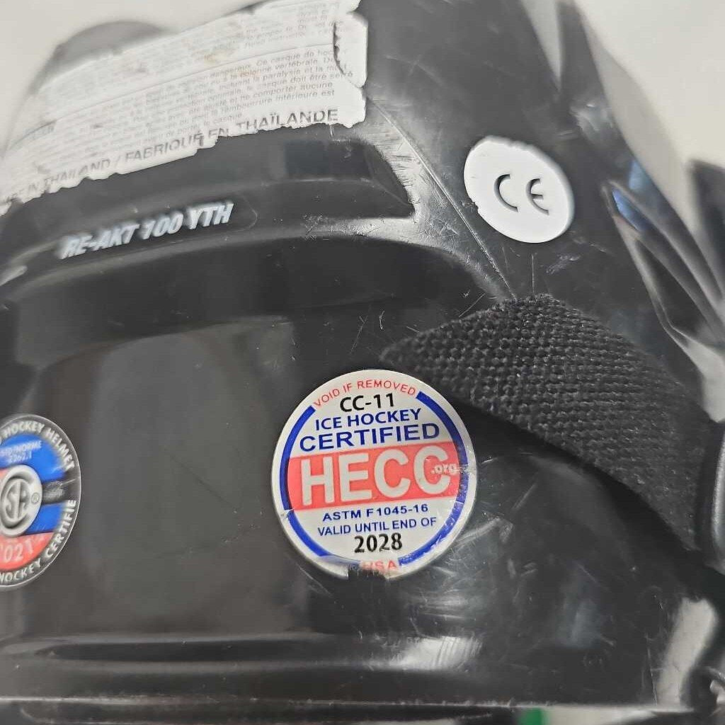 Bauer Re-Akt 100 Hockey Helmet Combo, Youth