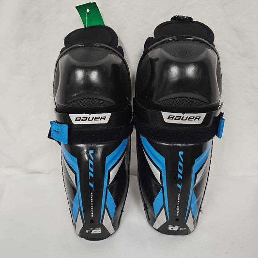 Bauer Vapor Volt Youth Hockey Shin Guards, Size 8"