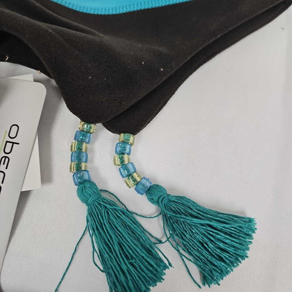 OBERMEYER Karlie Fleece Hat | Junior One Size | White/Teal/Black/Yellow