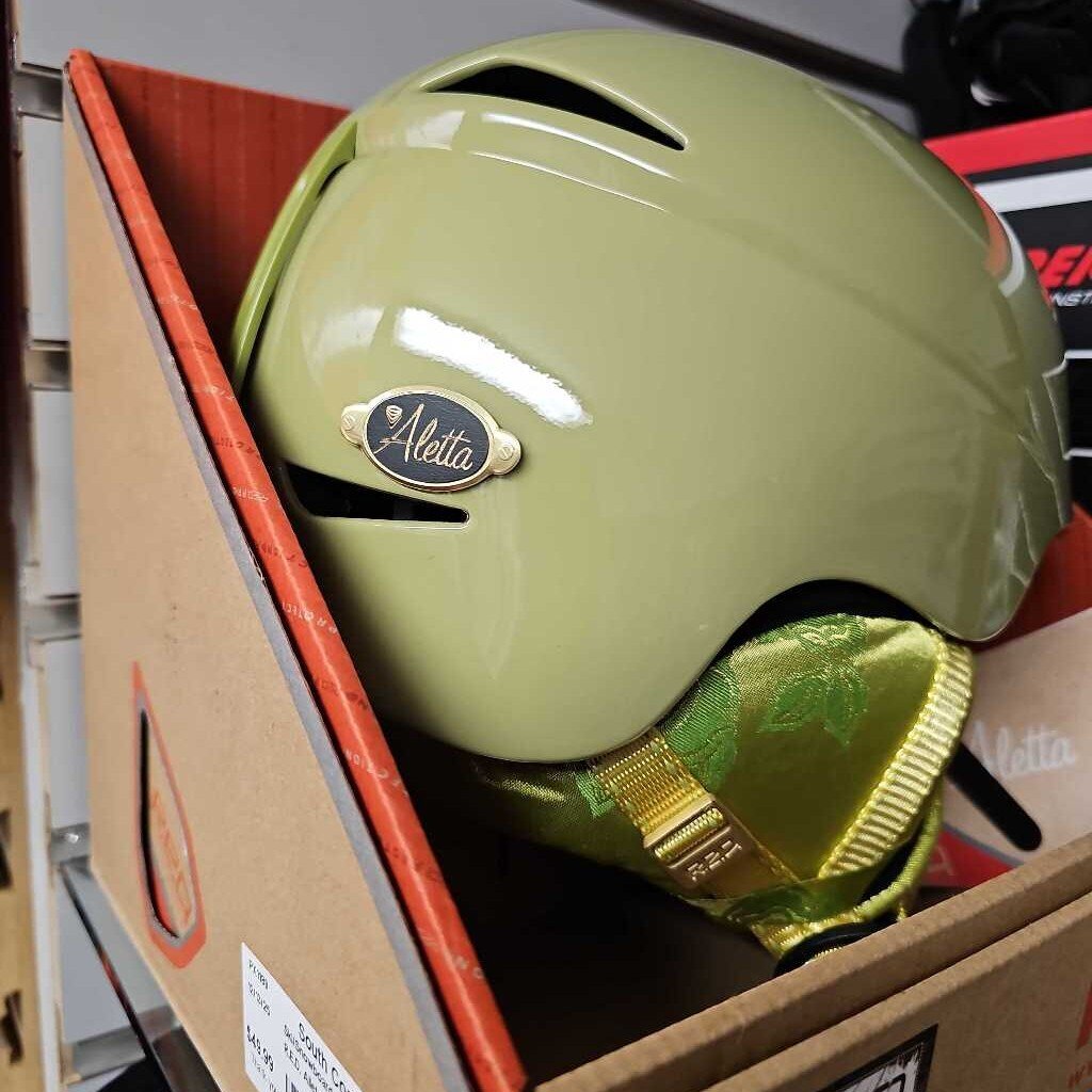 RED Alleta Women's Ski/Snowboard Helmet | XS (53-55cm) | Olive Green