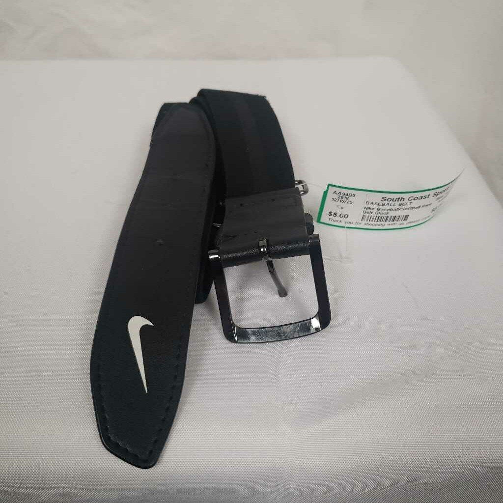 Nike Baseball/Softball Pant Belt Black Youth Adjustable