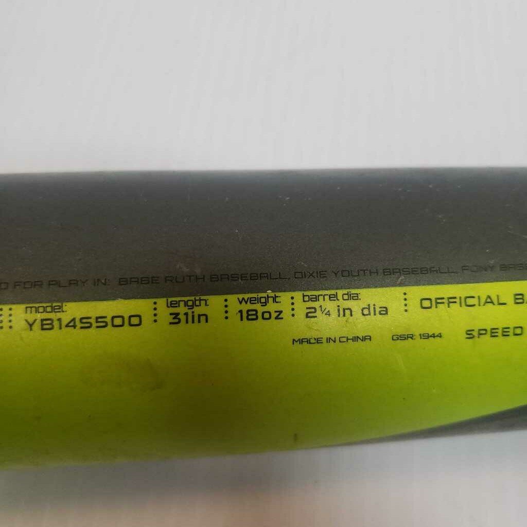 Easton S500 Baseball Bat USSSA Cert 31" 18oz