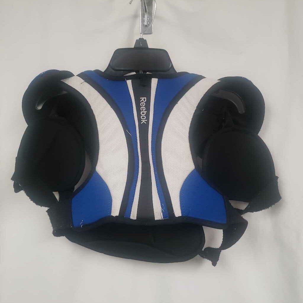 Reebok 3K Hockey Shoulder Pads Black/Blue/White Size Youth Large
