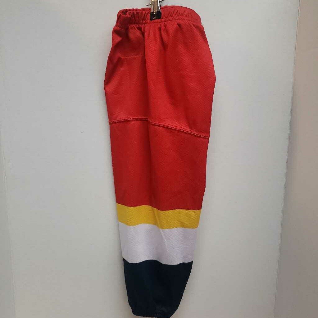 Troy Hockey Socks Red/Yellow/White/Navy Size 24"