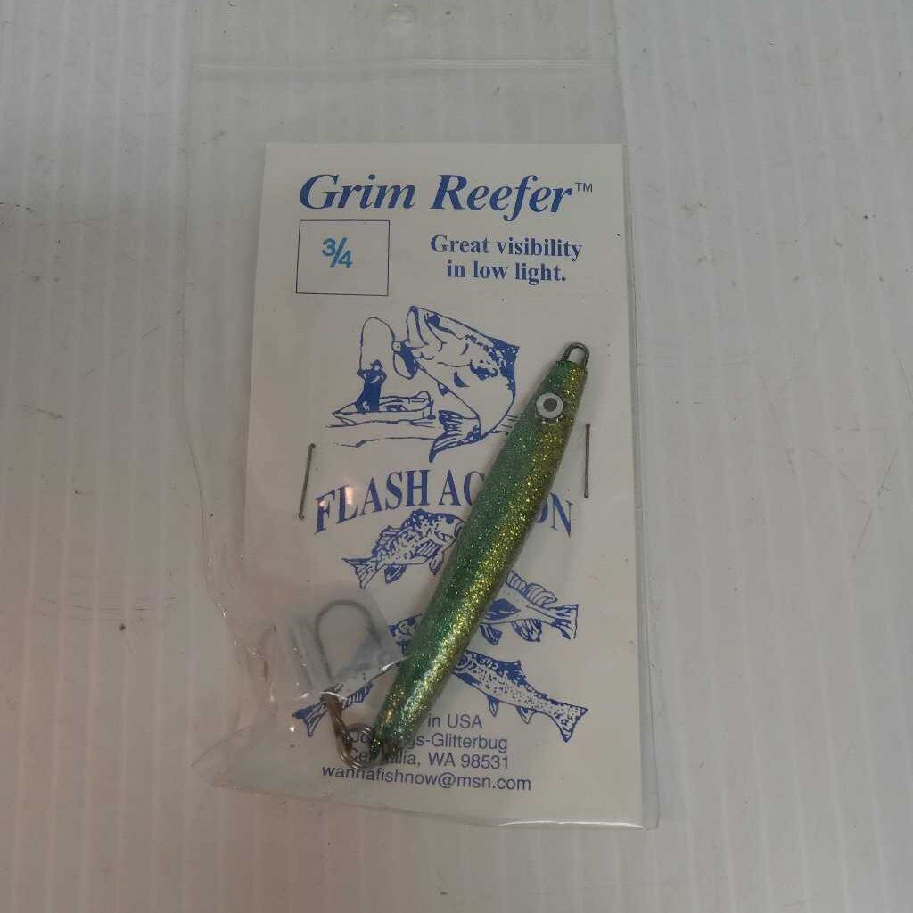 Grim Reefer Hyper Vis Jig Green Size .75oz