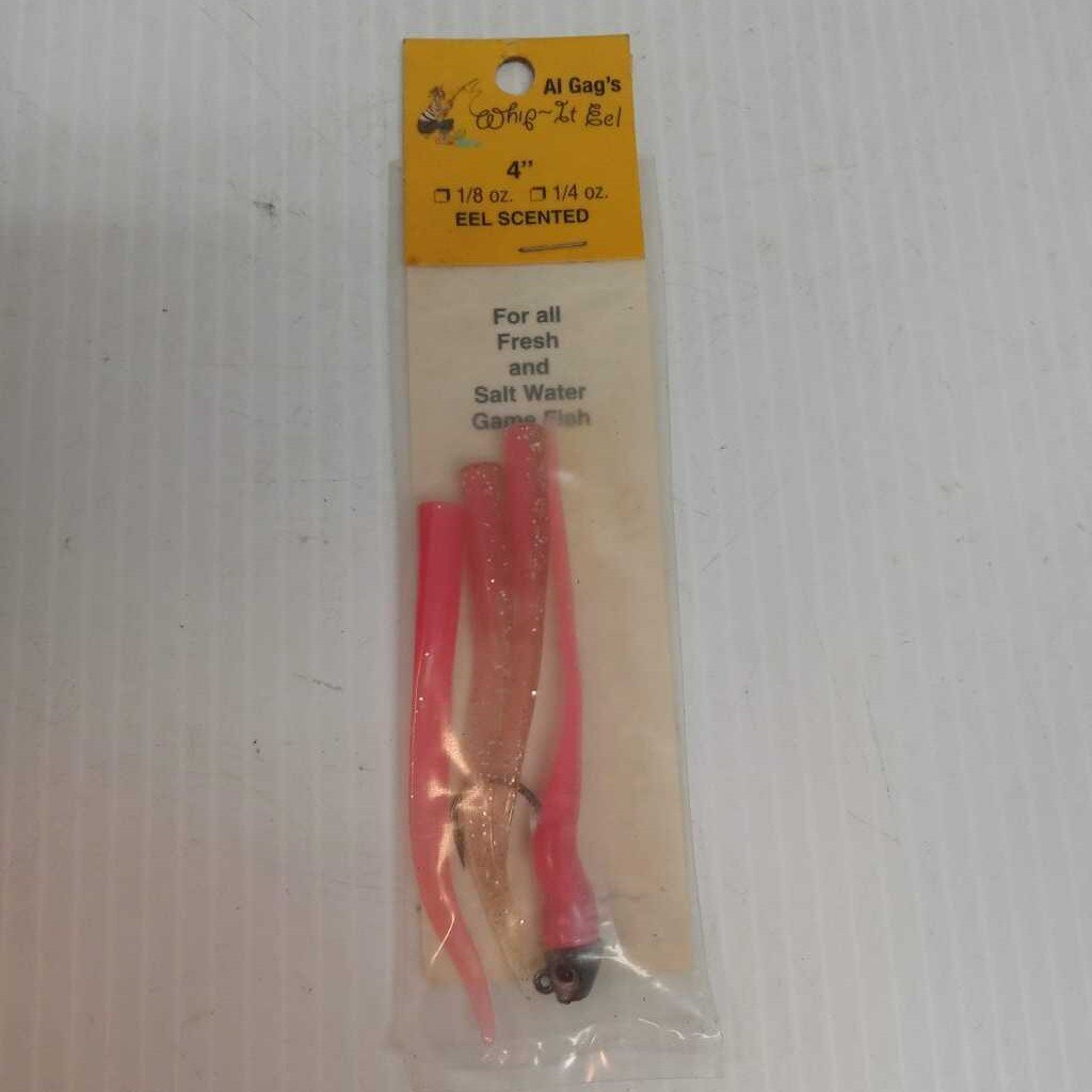 Al Gag's Whip-It Eel Pink 4 Pack .25oz