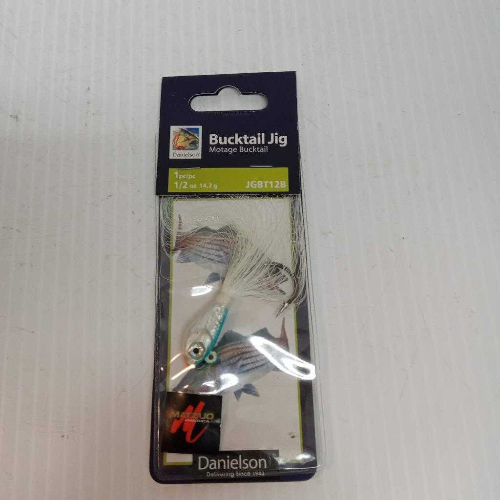 Danielson Motage Bucktail Jig JGBT12B Blue/Silver Size 1/2 oz