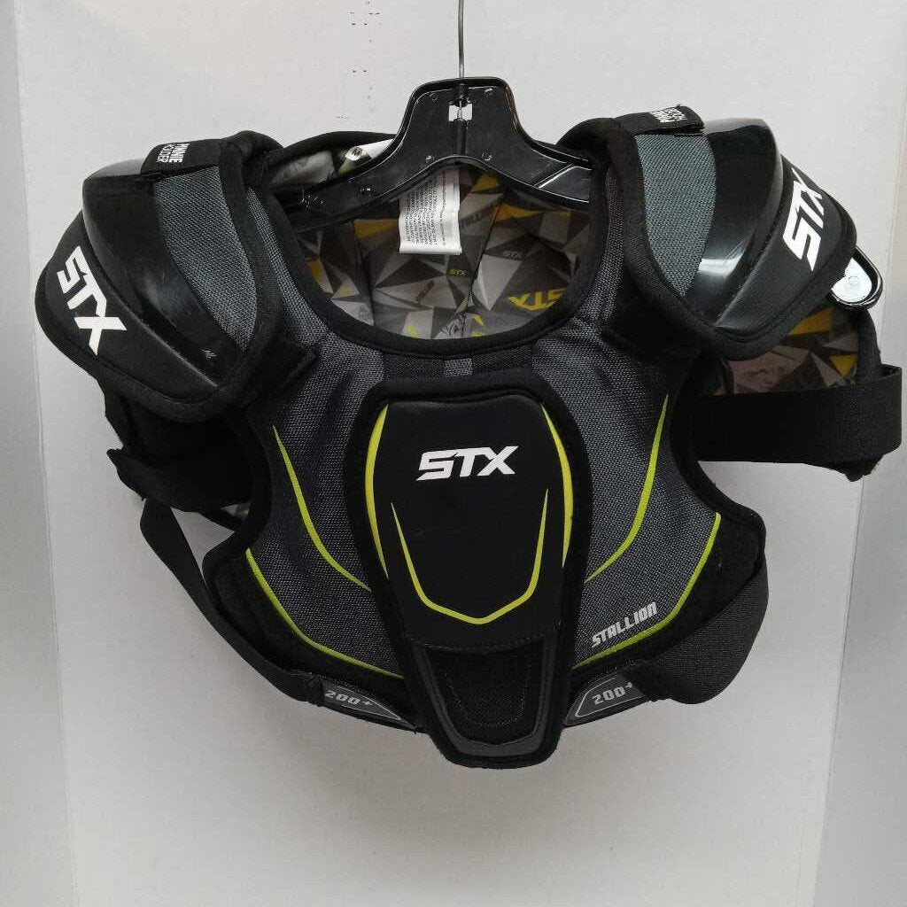STX Stallion 200 Lacrosse Shoulder Pads Black Size Senior Medium