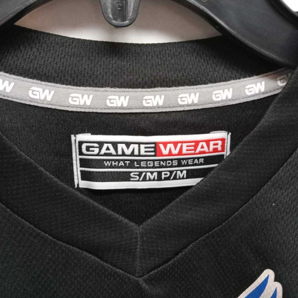 Game Wear Hockey Jersey Black Size Yth S/M ( South Shore Eagles )