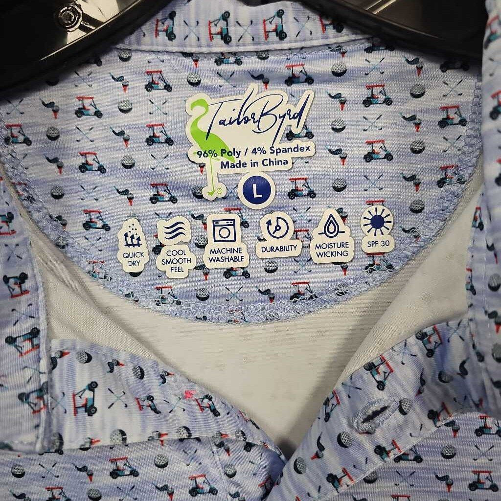 TailorByrd Mens Golf Polo - Size Large