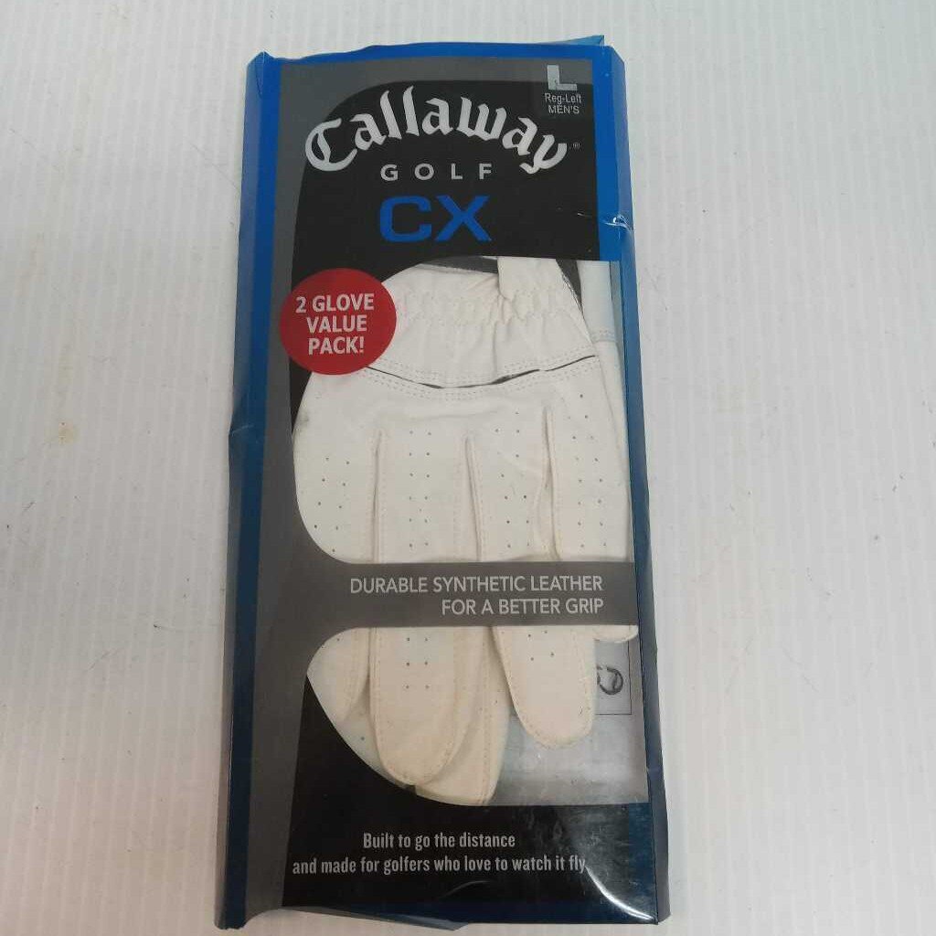 Callaway CX Synthetic 2 Glove Value Pack Mens Left Hand Large New