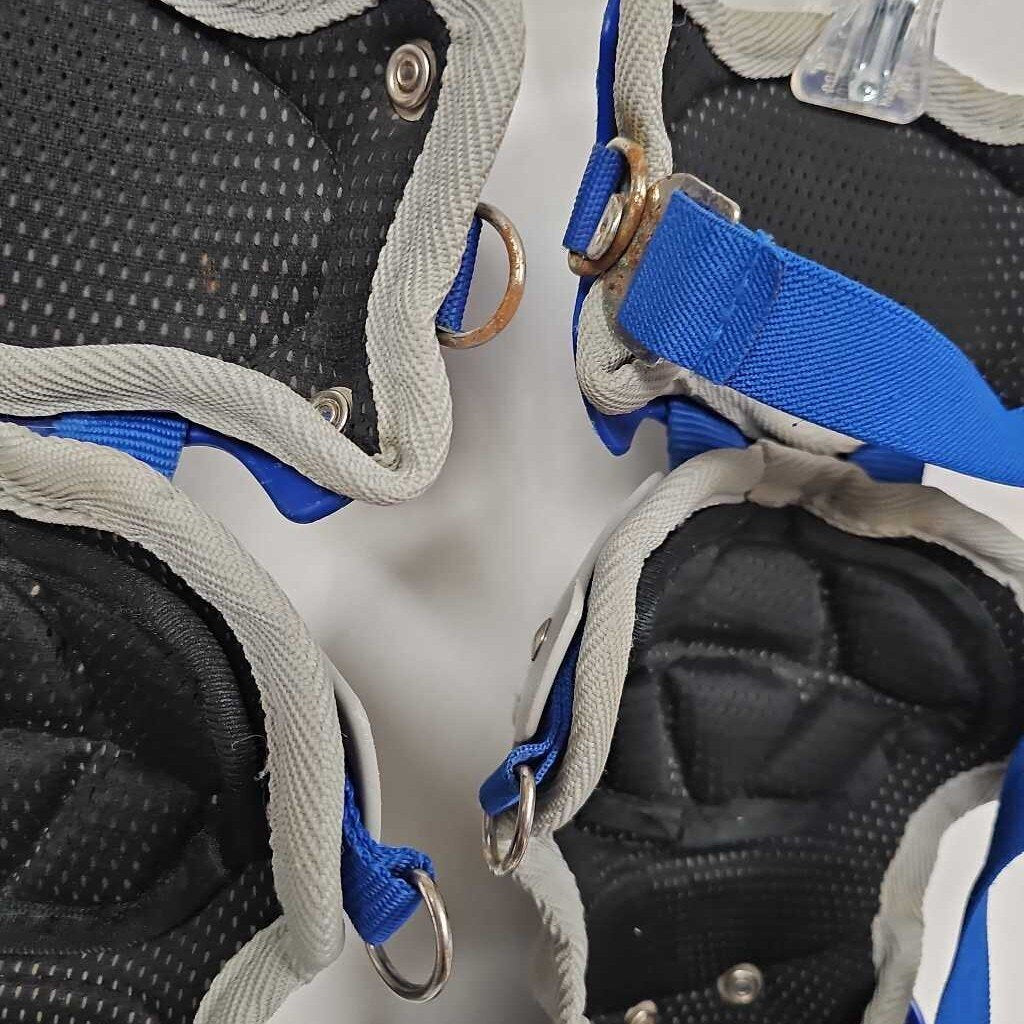Louisville Slugger PG Series 5 Intermediate Catchers Leg Guards | 14" | Royal | Used