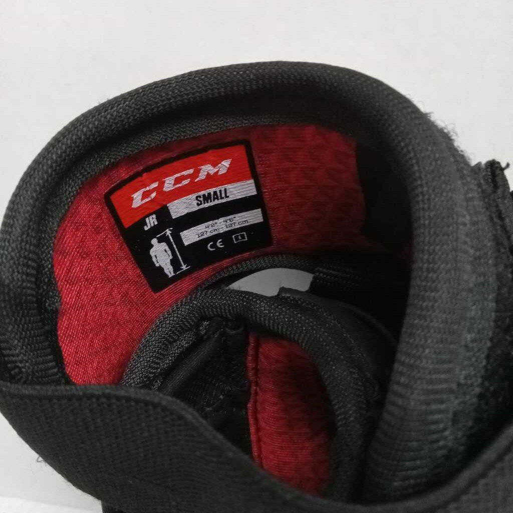 CCM Jetspeed FT4 Hockey Elbow Pads Blk/Rd/Wht Size Junior Small Preowned