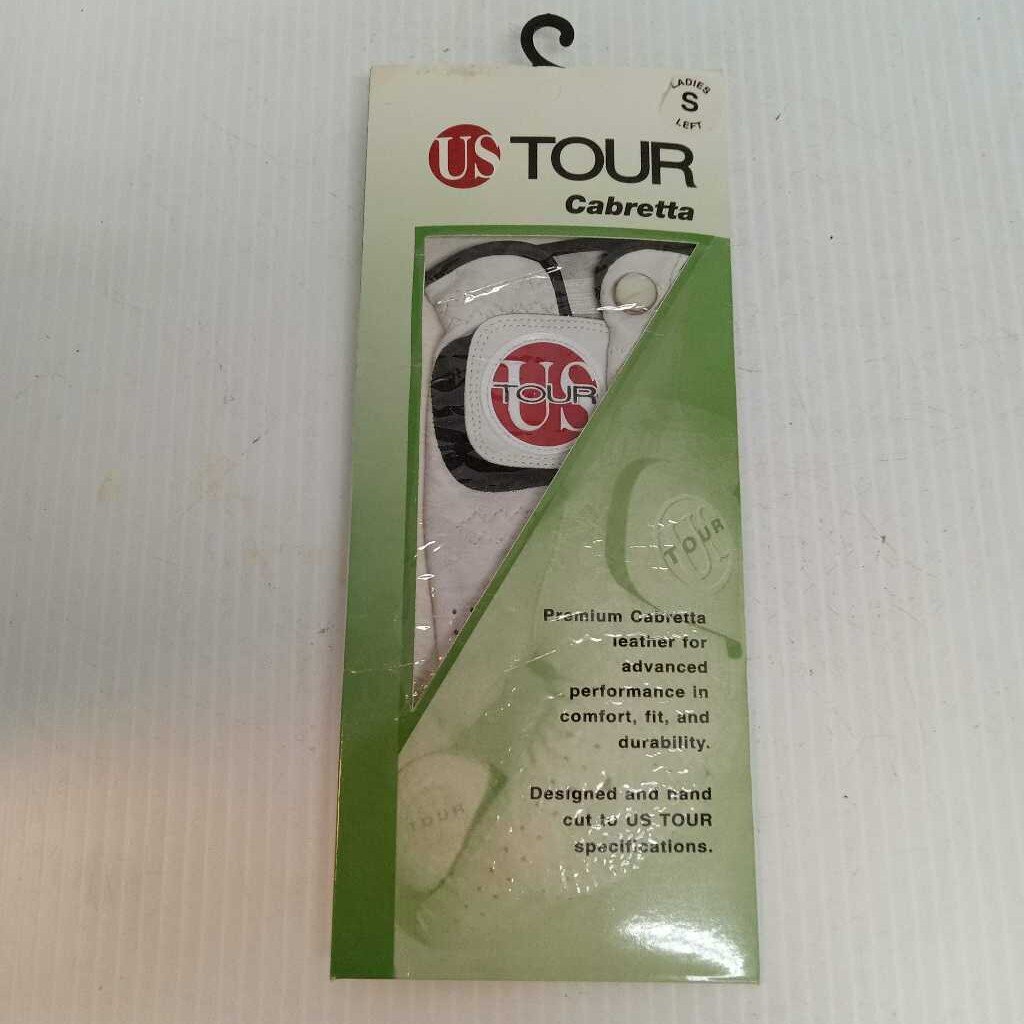 US Tour Cabretta Golf Glove Womens Left Small New In Package