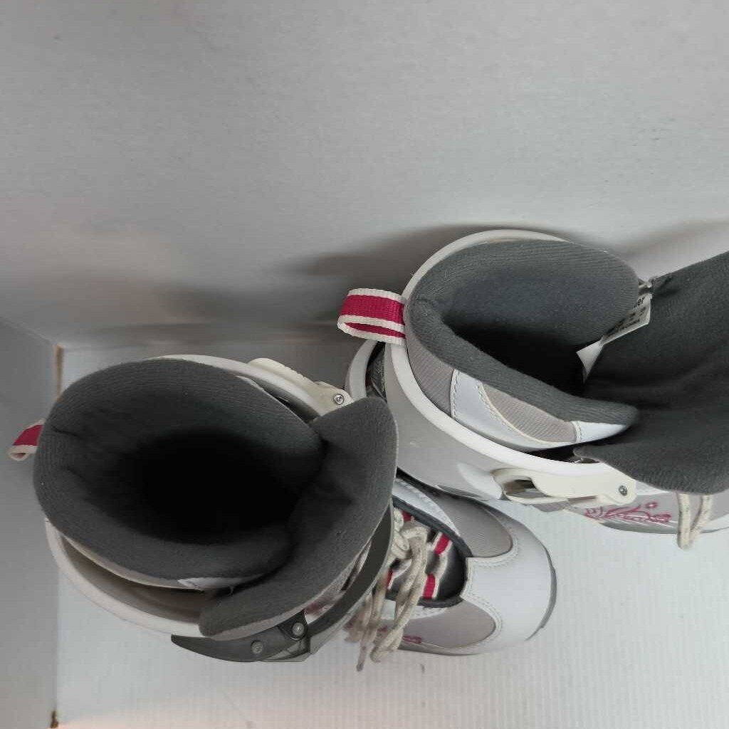 Bladerunner Twist Inline Skates White/Silver/Pink Size 4 - 7 Adjustable Preowned