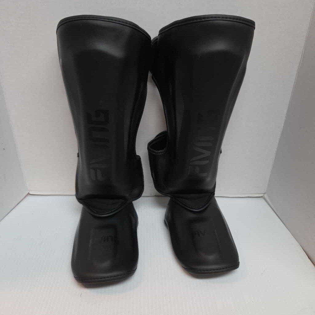 Fiving Martial Arts Shin/Foot Pads Adult 13" Shin with 6" Foot Extension Preowned